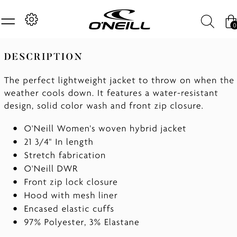 O’Neill Layton hybrid utility Jacket sage M - Picture 9 of 12